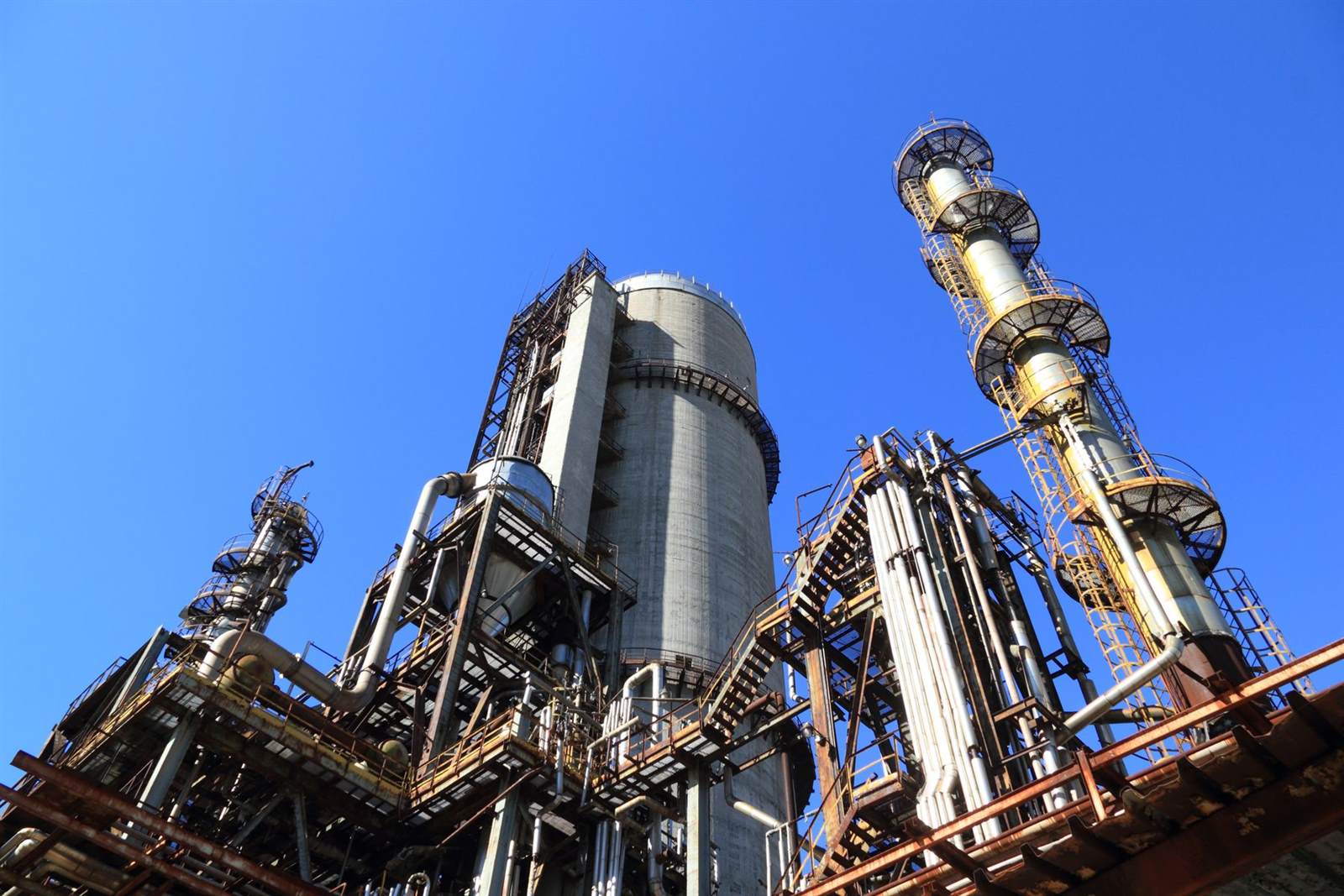 Industrial columns.